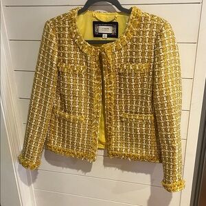 J. Crew Women's Mustard Tweed Blazer